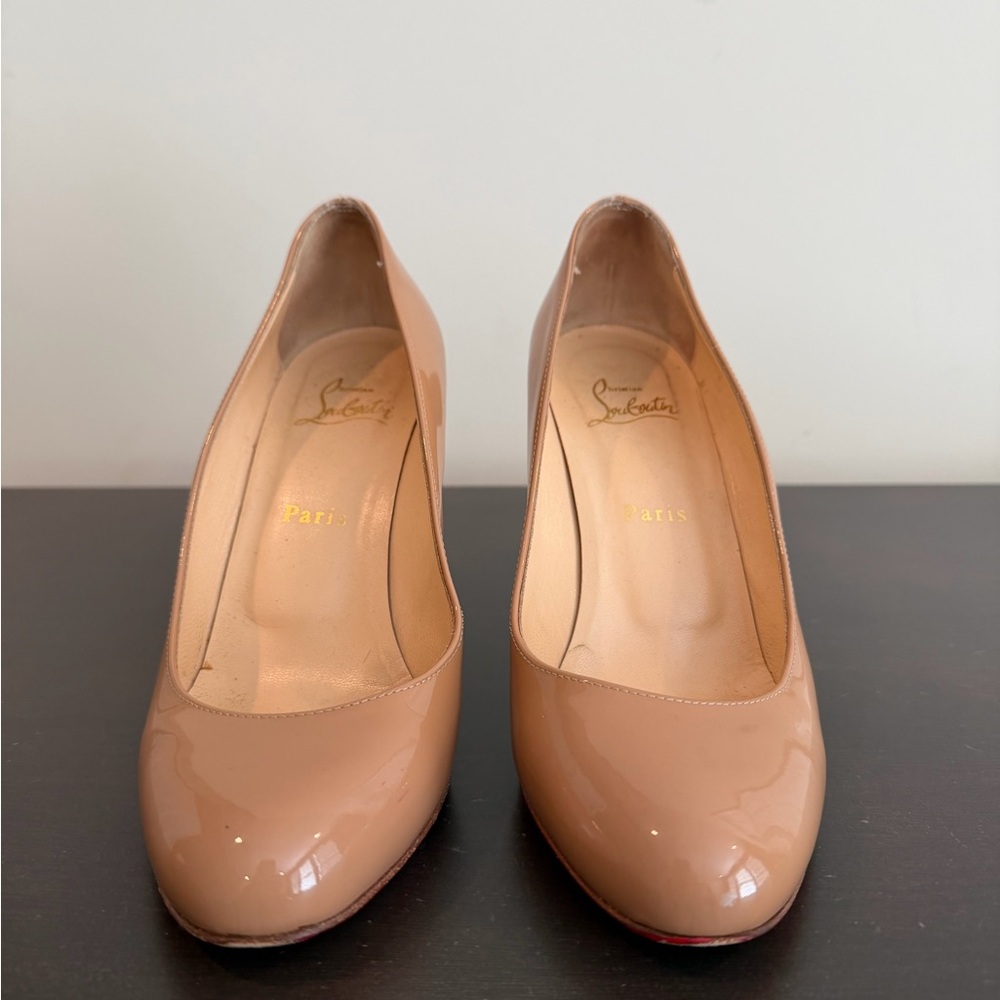 Christian Louboutin Blush Patent Leather Heels